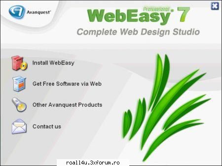 avanquest vcom web easy 7.00 | 94,5 mb
create a great website in one hour with webeasy includes